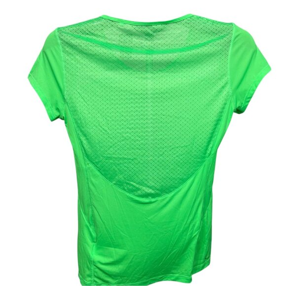GUC Adidas Climalite Green Cap Sleeve Lightweight Running Shirt. Women's Small - Picture 3 of 5